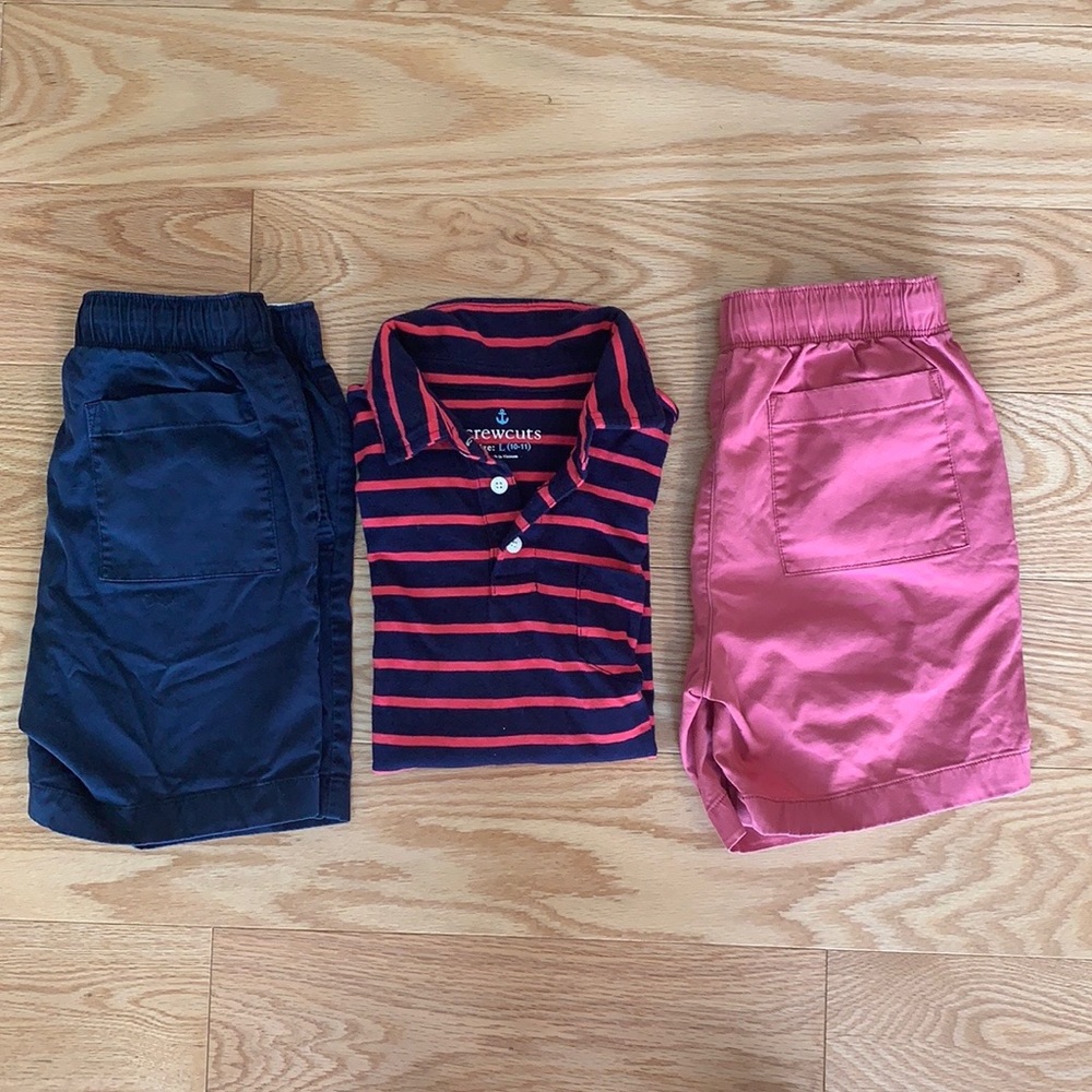J. Crew Crewcuts shorts and matching cotton polo